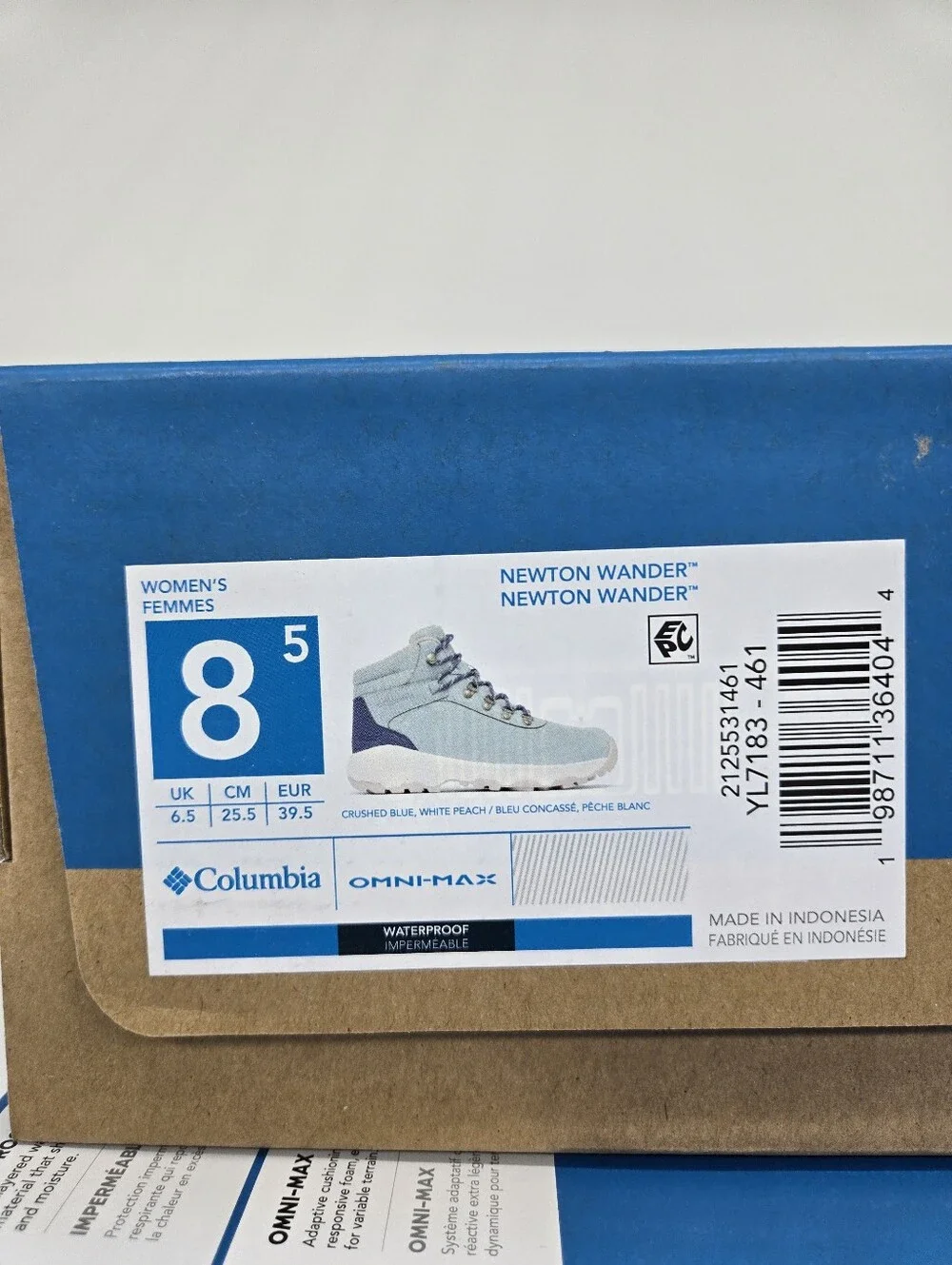 Columbia insole keeping performance